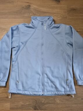 Columbia Light Blue Full-Zip Fleece Jacket